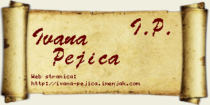 Ivana Pejica vizit kartica